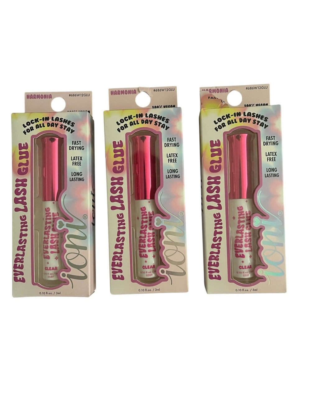 Set of 3 ioni-Everlasting Lash Glue